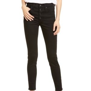 NWT Madewell High Waist Skinny Jeans in Black